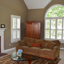 Living Room Shutters for Large Windows - Interior Shutters