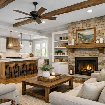 Modern Farmhouse Chic Whole-Home Renovation | Kitchen, Spa Bath & Luxury Outdoor