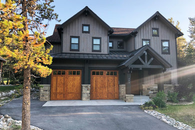Example of a trendy garage design in Denver
