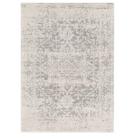 Surya HAP-1024 Harput Area Rug, 5'3' x 7'3', Ivory/Light Grey