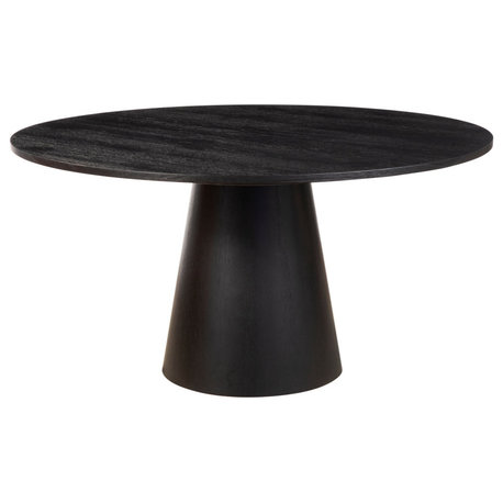 Cove Round Dining Table, Vintage Black