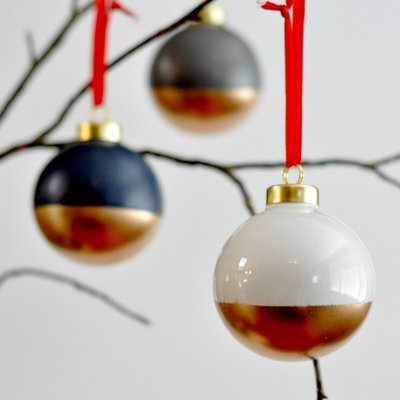 Gold-Dipped Ornaments