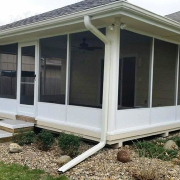 Homeowners convert their Stick built screened in porch into an All Season Oasis
