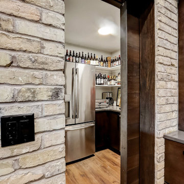 Lower Level Pub Area, Kitchenette and Pantry