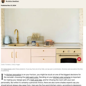 The 5 Worst Kitchen Colors (and What to Choose Instead), According to Designers