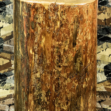 Glacier Country Collection 18" High Cowboy Stump Casual Seating
