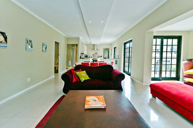 Example of a trendy living room design in Other