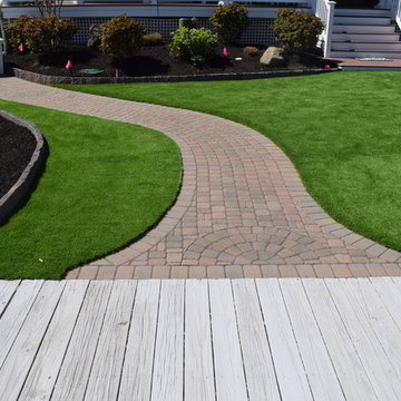 Custom Shore home with GardenMark Artificial Grass