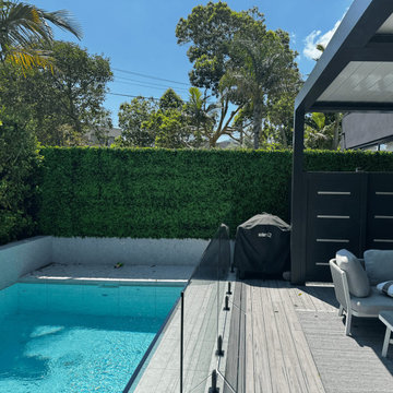 Instant Poolside Transformation with a Green Wall