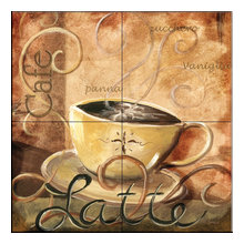 pantry coffee bar backsplash
