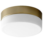 Oxygen Lighting - Zuri 7" Flush Mount, Aged Brass - Stylish and bold. Make an illuminating statement with this fixture. An ideal lighting fixture for your home.