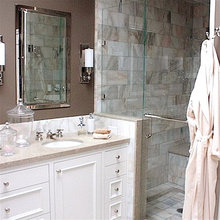 wall by shower