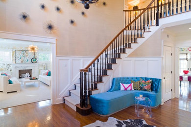 Example of a trendy hallway design in New York