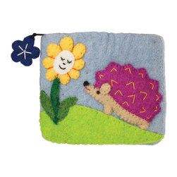 Wild Woolies (P) - Felt Coin Purse, Hedgehog, Wild Woolies - Products