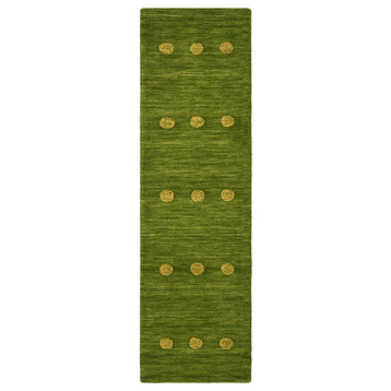 Safavieh Himalaya Collection HIM590 Rug, Green, 2'3" X 8'