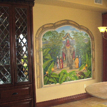 India Trompe L'oeil Mural