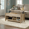 Modern Coffee Table, Lift Up Top With Hidden Storage Space, Lintel Oak