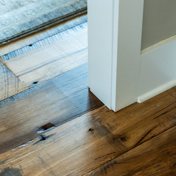 Original Face Skip Planed Reclaimed Oak Solid Plank Flooring