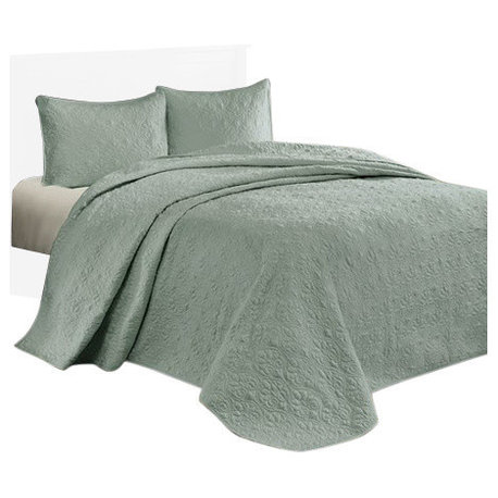 Madison Park Microfiber Bedspread Set, Queen