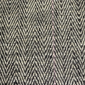 Shelby Textured Small Scale Chevron Pattern Upholstery Fabric, Zinc
