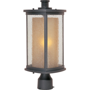 Maxim Lighting 3150CDWSBZ Bungalow 1-Light Outdoor Pole/Post Lantern in Bronze