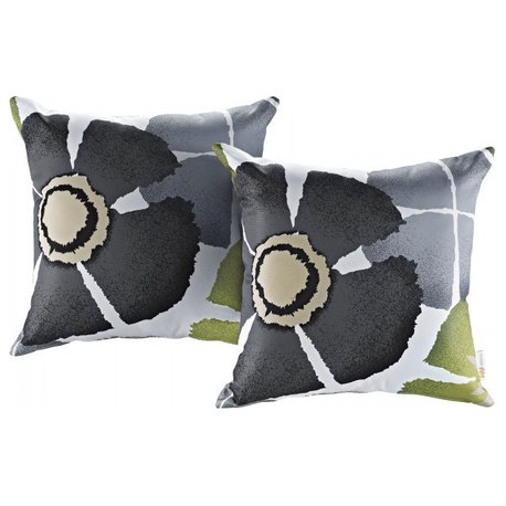 Modway Modway 2-Piece outdoor Patio Pillow Set, Botanical