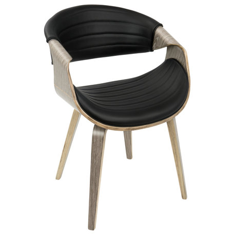 The Aria Dining Chair, Gray and Black