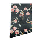 Deny Designs Holli Zollinger Floralista Wallpaper, Black, 2