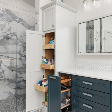 Bold Blue Primary Bath
