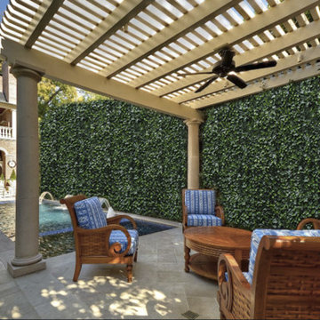Outdoor Seating | Privacy Fence | Artificial Hedge Panel