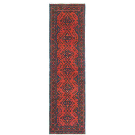 Khal Mohammadi Myra Red/Navy Runner, 2'7x9'7