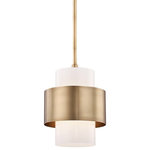 Hudson Valley Lighting - Corinth 1-Light Small Pendant, Aged Brass - Features: