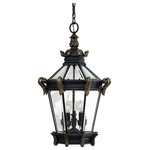 Minka Lavery - Minka Lavery 8934-95-220V Stratford Hall - Five Light Outdoor Chain Hung Lantern - Mounting Direction: Down  CanopStratford Hall Five  220 Volt Version Her *UL Approved: YES Energy Star Qualified: n/a ADA Certified: n/a  *Number of Lights: Lamp: 5-*Wattage:40w B10.5 Candelabra bulb(s) *Bulb Included:No *Bulb Type:B10.5 Candelabra *Finish Type:Heritage/Gold