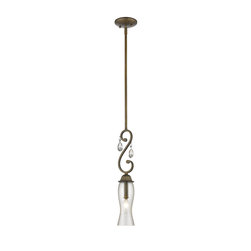 Z-Lite - Melina 1-Light Pendant Lighting Mini, Golden Bronze - Pendant Lighting