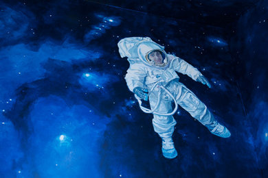 Boys Bedroom Outerspace Mural