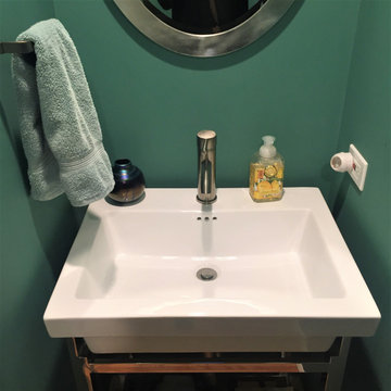 Bold Contemporary Showers, Bathrooms, and Powder Rooms