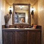 Spanish style bathroom vanity