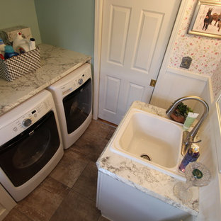 Quartz integrated bathroom sink