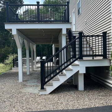 Westminster, MA Multi-level Trex Transcend Lineage Biscayne Deck