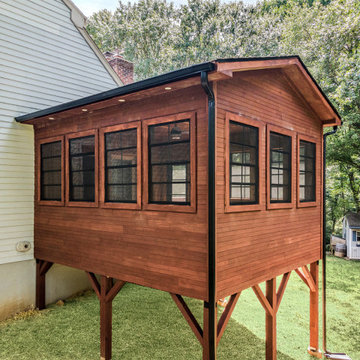 Rustic Comfort: Custom 3-Season Room