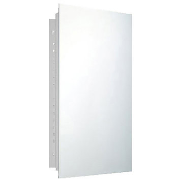 Deluxe Series Medicine Cabinet, 16"x26", Polished Edge, Recessed