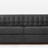 Rochester Sofa, Heathered Tweed, Charcoal