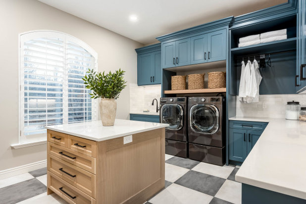 Transitional Laundry Room by Maven Home Interiors