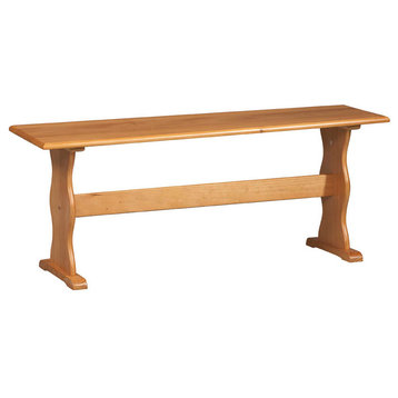 Linon Chelsea Wood Dining Bench in Natural