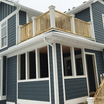 LP SmartSide siding ,soffit & fascia,GAF Timberline shingles and aluminum gutter