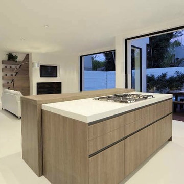 Modern Handle-Less Kitchen in Los Angeles