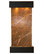 Cascade Springs Water Fountain, Brown Marble, Blackened Copper, Square