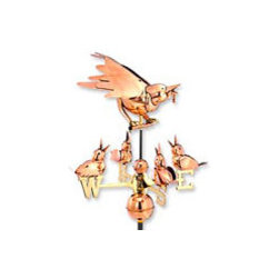 Mother Bird with Chicks Weathervane - Home Decor
