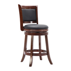Augusta Swivel Stool, 24", Cherry