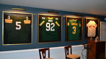 Sport Memorabilia Shadow Box Installation